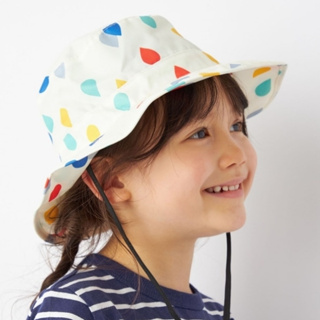 【現貨】日本正版 wpc 兒童防水遮陽帽 防水 透氣 抗UV 小孩 幼童 帽子 w.p.c 防曬