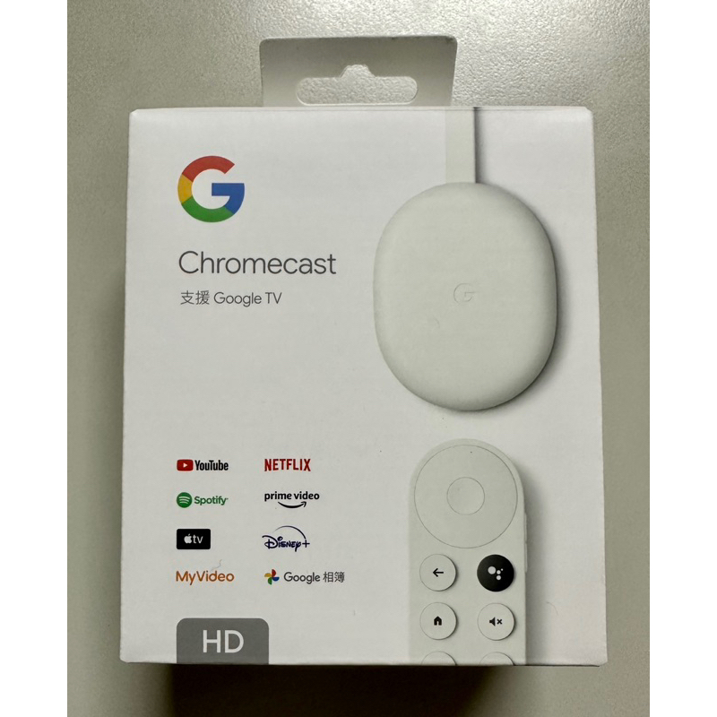 Google Chromecast HD with TV 4代保固中(台灣公司貨)