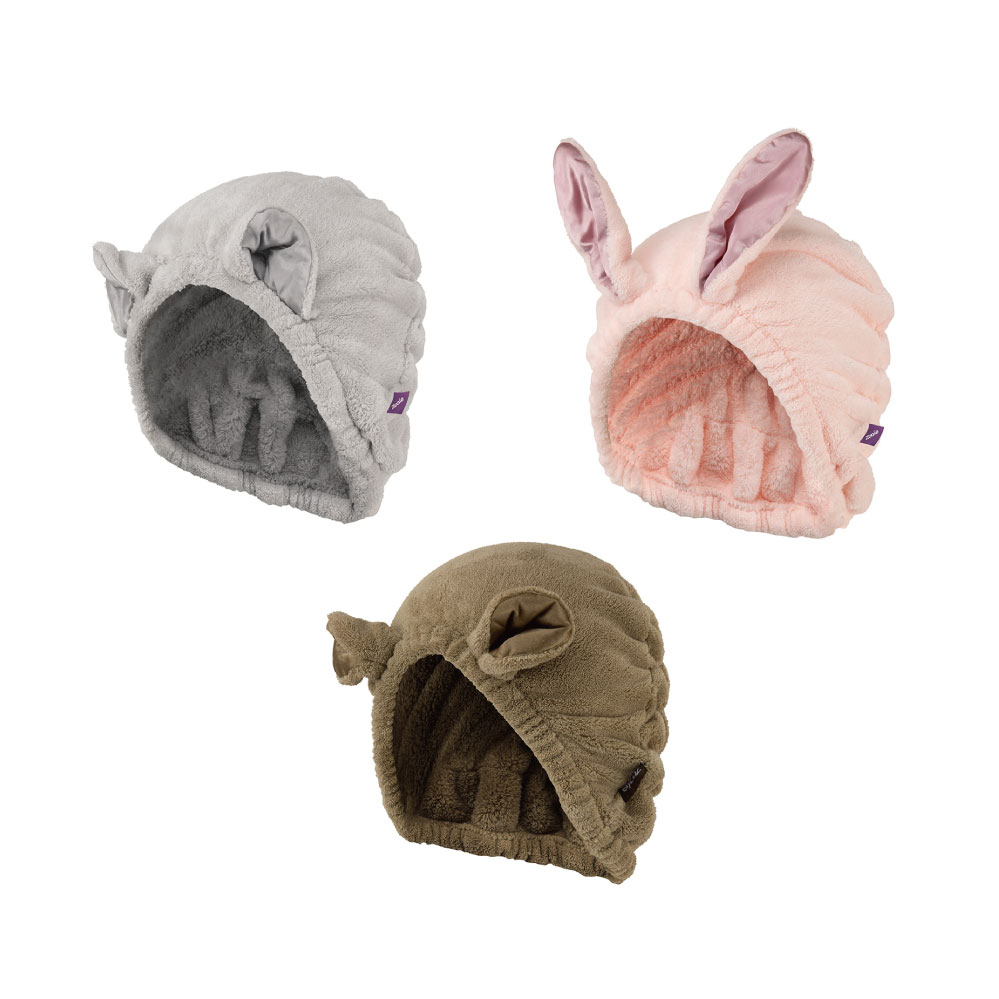 【日本CB Japan】動物造型超細纖維乾髮帽-共3款《WUZ屋子》