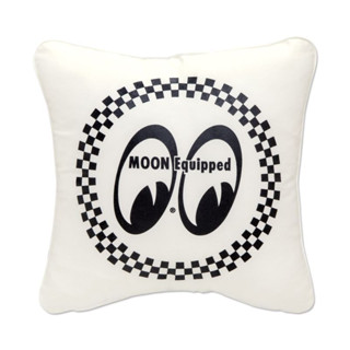 MOON Equipped 圓形格子 抱枕/靠枕 居家/汽車內擺放 只販售枕套 [ CU007WH ]