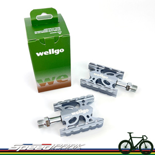 【速度公園】WELLGO WR-1 鈦色 6061鋁合金 超輕量 輕量化培林踏板 小折踏板 公路車踏板
