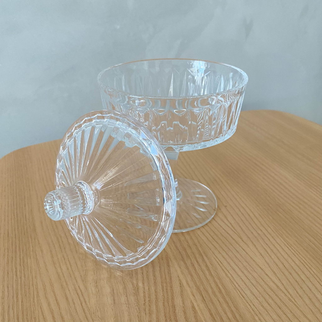 🌳二手【IKEA玻璃碗】IKEA質感附蓋玻璃碗