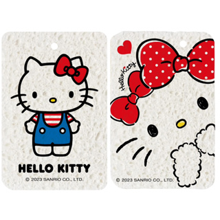 【Hello Kitty】萬用壓縮木槳綿 (兩款可選)