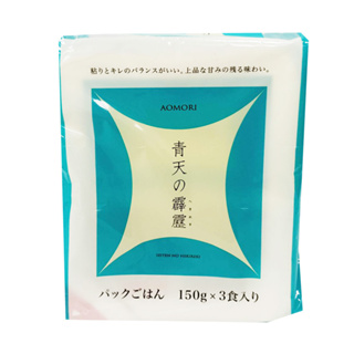 IRIS FOODS 青天霹靂微波即食白飯(3盒入) 450g【Donki日本唐吉訶德】