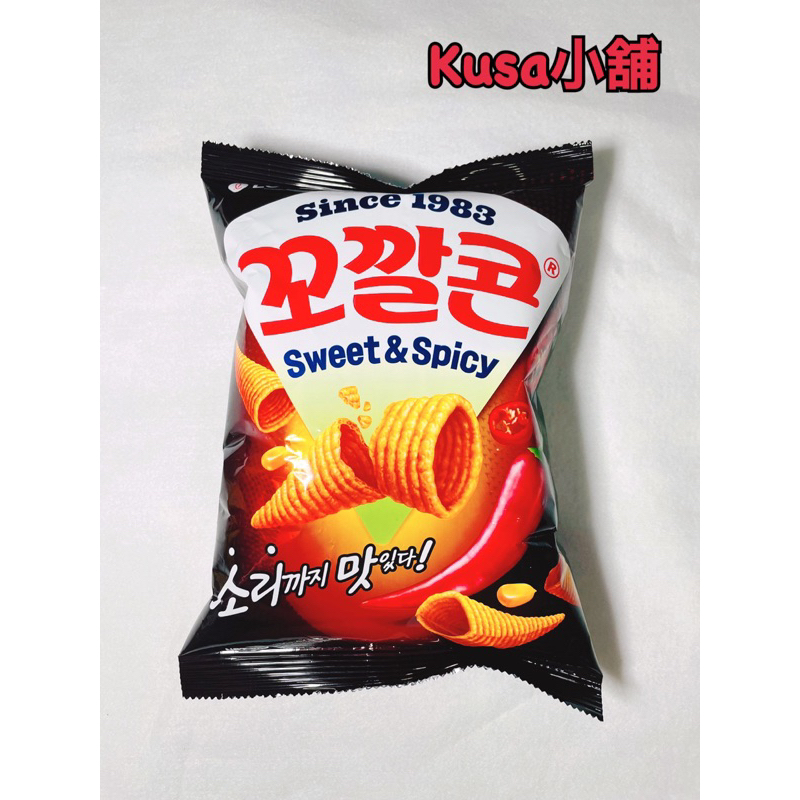 「Kusa小舖」韓國 LOTTE 樂天 玉米脆角 金牛角 甜辣味（即期特價）