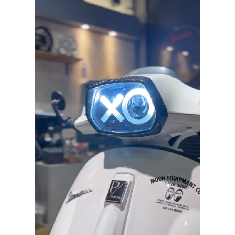 ［ Morris Vespa ] XO 衝刺 魚眼大燈 LED 大燈 黑化