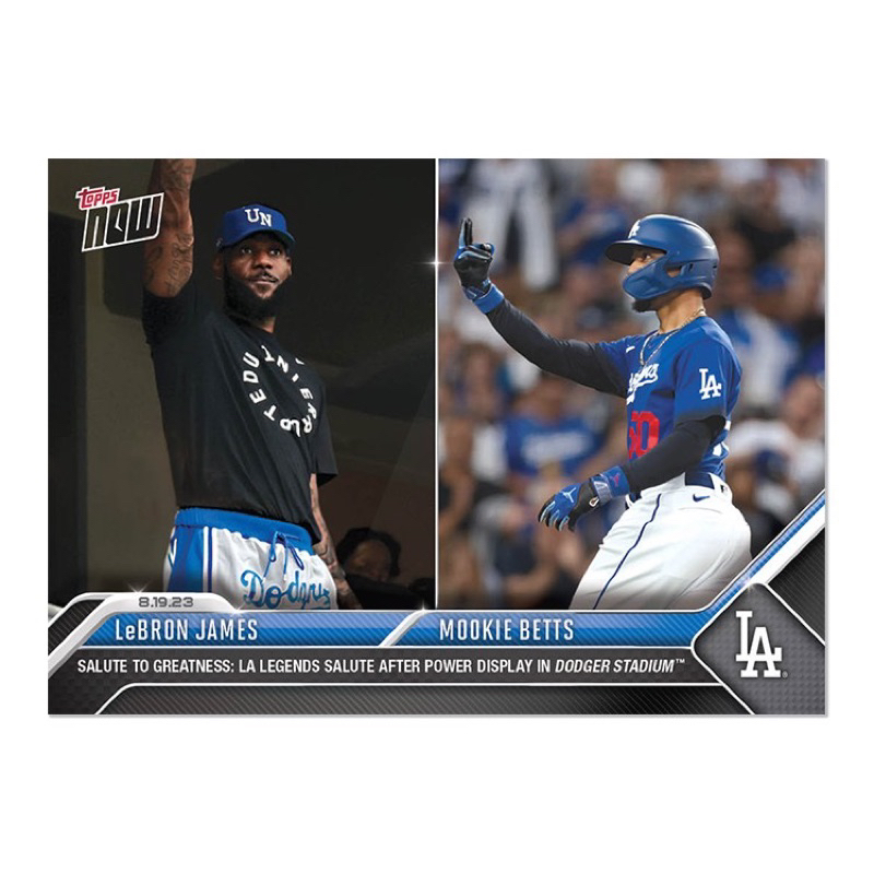 「85 Cards」LeBron James/Mookie Betts - 2023 MLB TOPPS NOW®