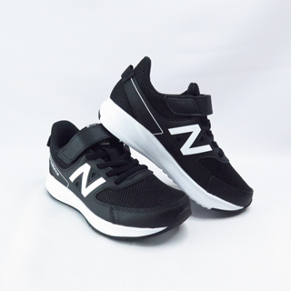 New Balance 570 中大童休閒鞋 W寬楦 YT570BW3 黑x白