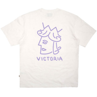 VICTORIA HK 223-101 QUEENHEAD LOGO TEE 短T (白色) 化學原宿