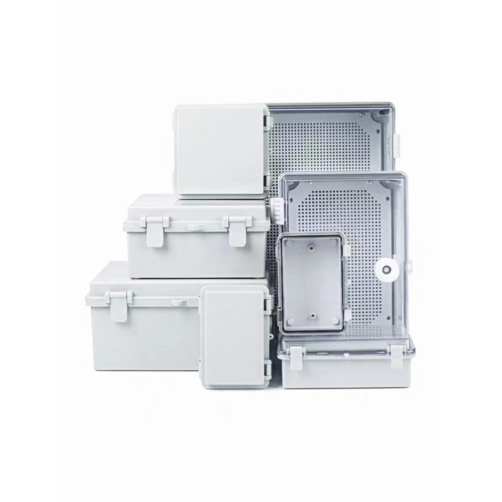 戶外防水接線盒   戶外防水接線盒ABS搭扣透明防水箱儀表電氣控制箱合頁塑膠配電箱