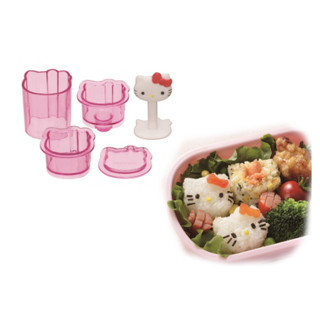 ♡松鼠日貨♡日本 正版 kitty 造型 一口 飯糰 模型 壓模 模具