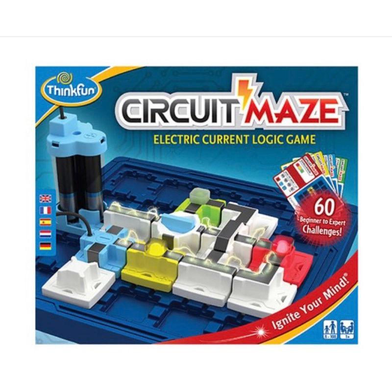ThinkFun迷你發電廠 Circuit Maze~結合電力學與邏輯思考的益智遊戲