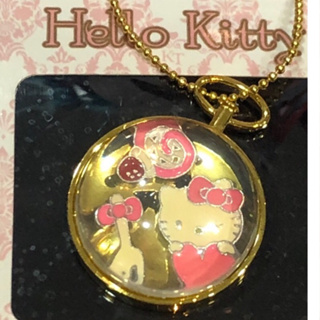 日本帶回來的Hello Kitty甜點娃娃圓型金色項鍊