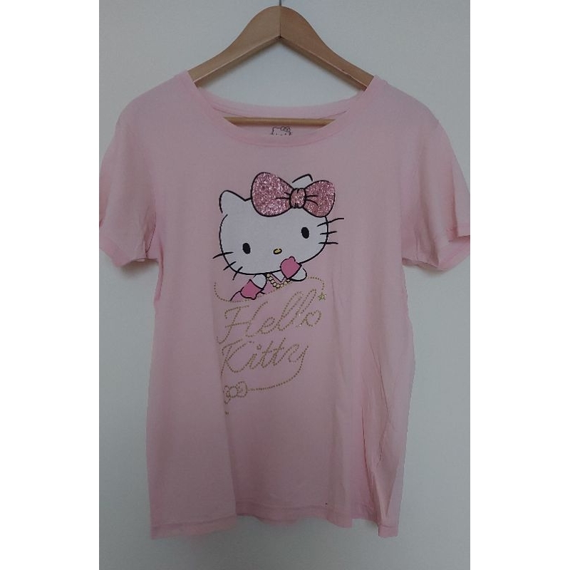 🍀二手 環球影城 Hello kitty 粉色T恤