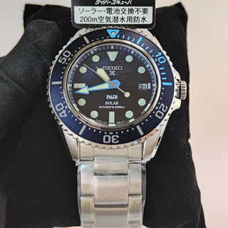 Seiko Prospex系列 DIVER SCUBA PADI 特別版太陽能潛水運動男錶 SBDJ057