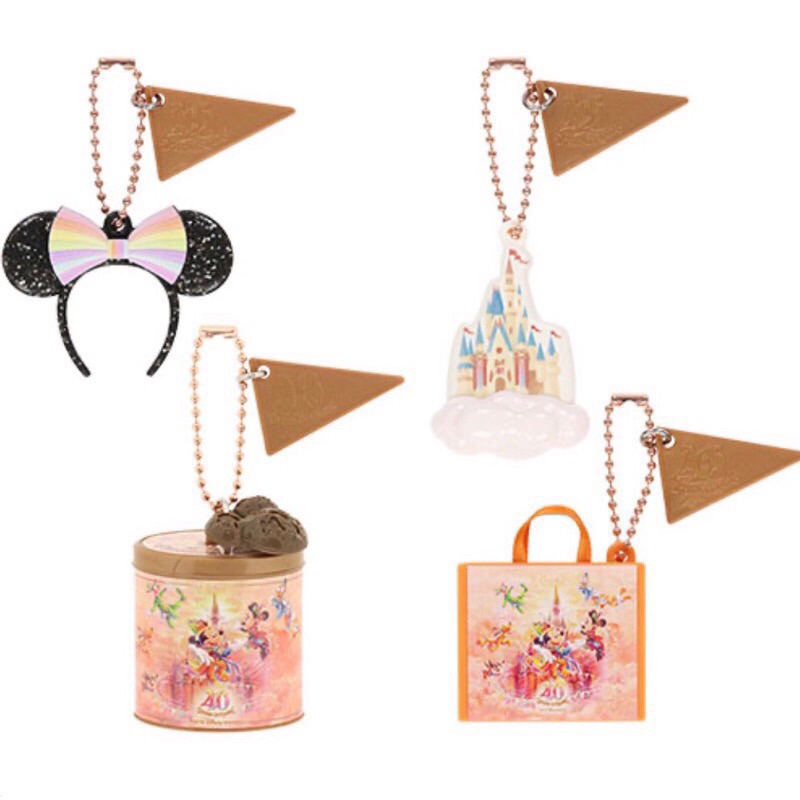 現貨商品 東京迪士尼40週年限定扭蛋 城堡 手提袋 餅乾盒 米妮髮箍（隱藏版）