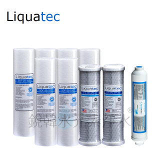 【美國 Liquatec】10吋標準型一年份濾心(9支裝) 適用淨水器 RO逆滲透 通用規格 濾芯 銳韓水元素淨水