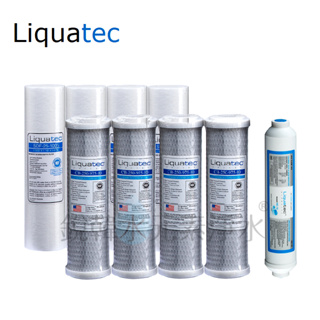 【美國 Liquatec】10吋標準型一年份濾心(9支裝) 適用淨水器 RO逆滲透 通用規格 去除水垢 銳韓水元素淨水