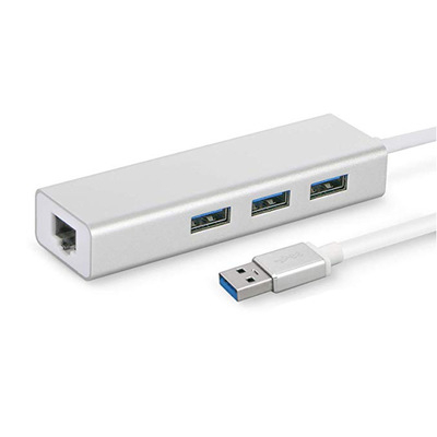 品名: 環保包裝USB千兆網卡USB 3.0 HUB RJ45網線轉接頭適用於平板筆記型電腦(顏色隨機) J-14421