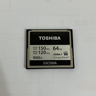 二手 東芝 TOSHIBA CF 64GB 讀150MB/S 寫120MB/S UDMA7 1000X