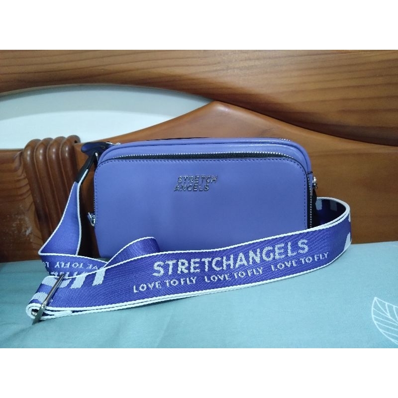 韓國正版Stretch Angels帕尼尼相機包（紫）
