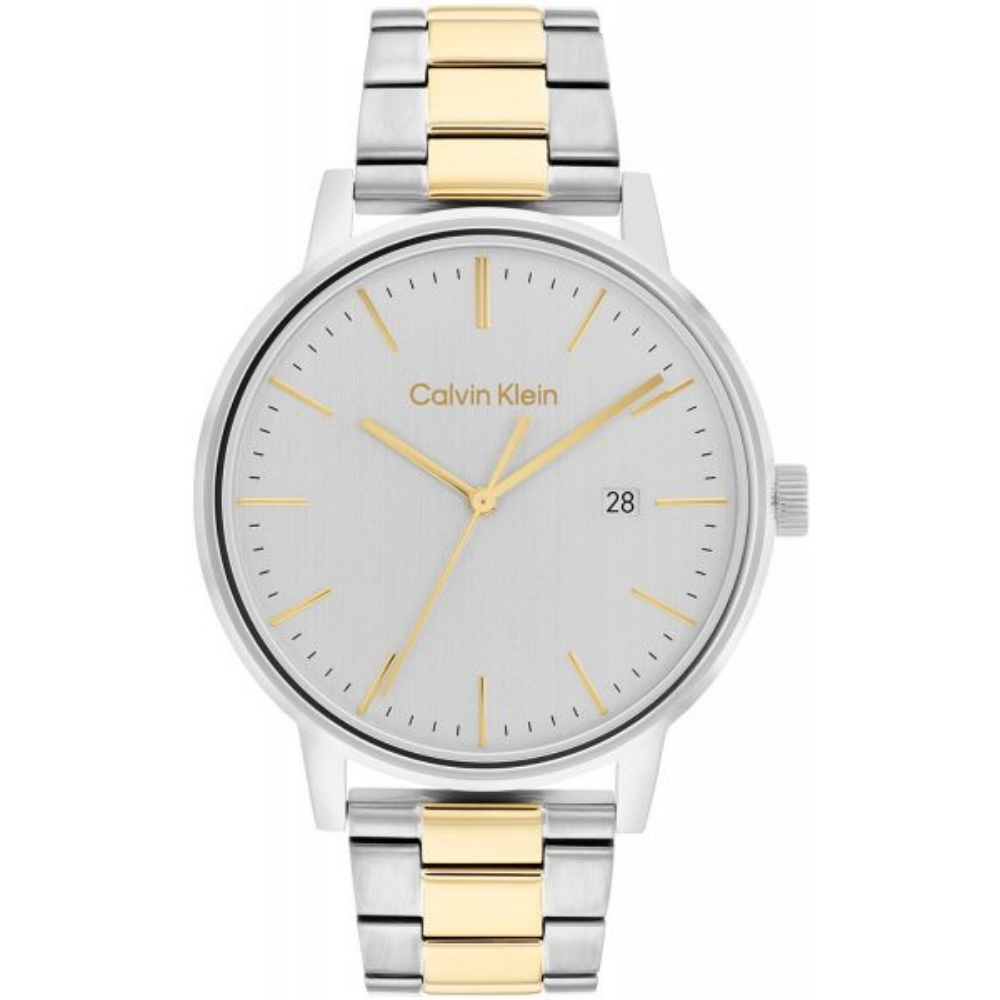 Calvin Klein CK 半金大三針不鏽鋼腕錶 43MM (CK25200055)