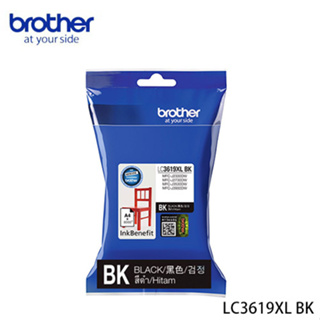 brother LC3619XL-BK 原廠黑色墨水匣 列印張數：3,000張【適用:MFC-J3930D】