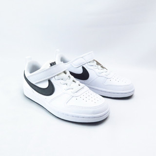 Nike Court Borough Low Recraft GS 中童 休閒鞋 低筒 鬆緊帶 DV5457104 白黑