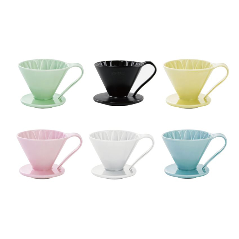 【日本CAFEC】花瓣型陶瓷濾杯1-2杯 / 2-4杯-多款《拾光玻璃》濾杯 咖啡 專業 陶瓷