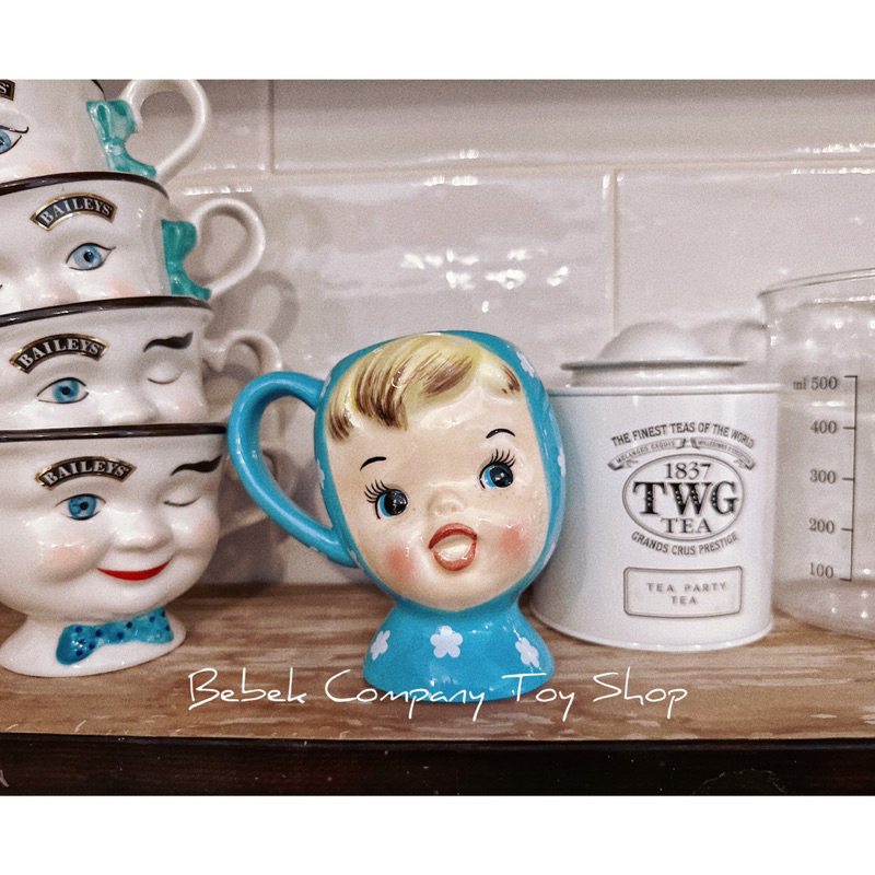 現貨在台 日本🇯🇵 Napco miss cutie pie mug 娃娃頭 馬克杯 杯子 陶瓷杯 古董杯 Ame