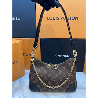 （已售出）LV Louis Vuitton Boulogne 牛角包 晶片款式 M45831 98新