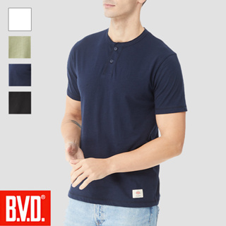 【BVD】美國竹節棉半門襟短袖-SB16222