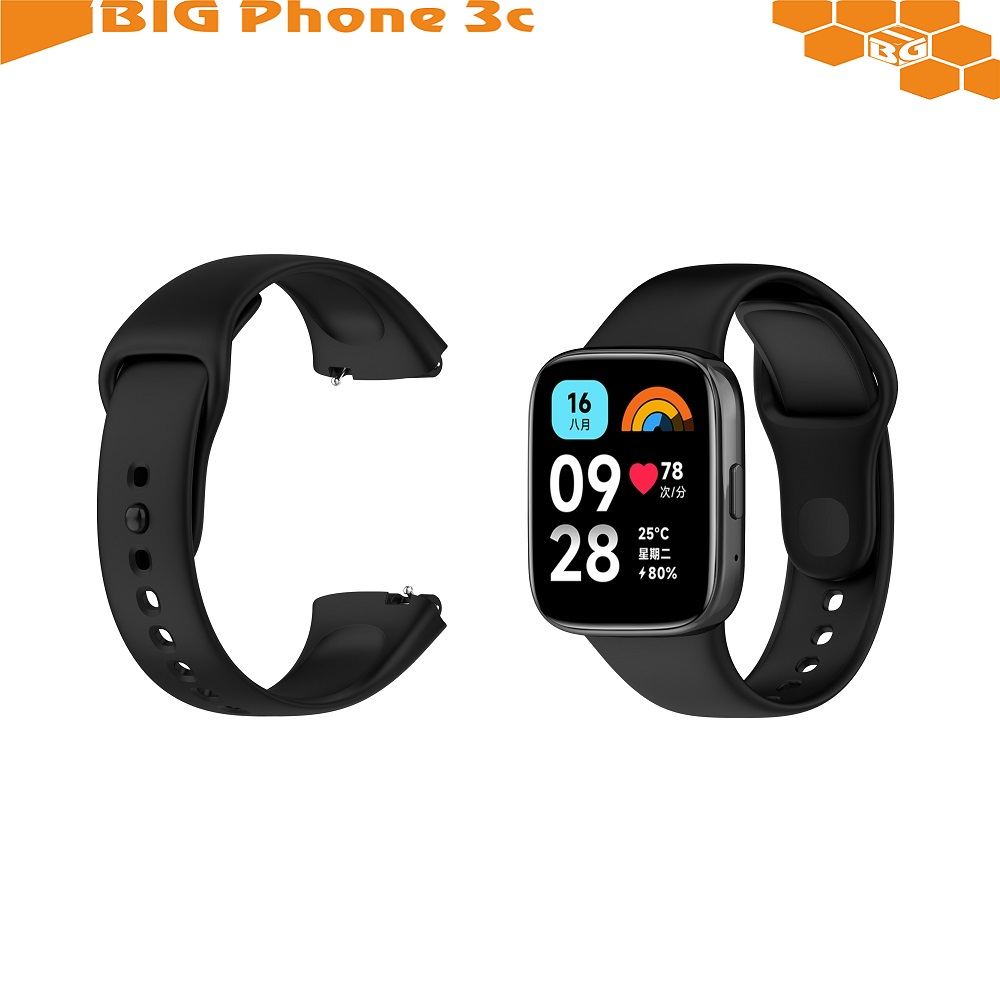 BC【反扣式矽膠錶帶】適用於 Redmi Watch 3 紅米手錶3 Active Lite腕帶 替換錶帶 紅米3 青春