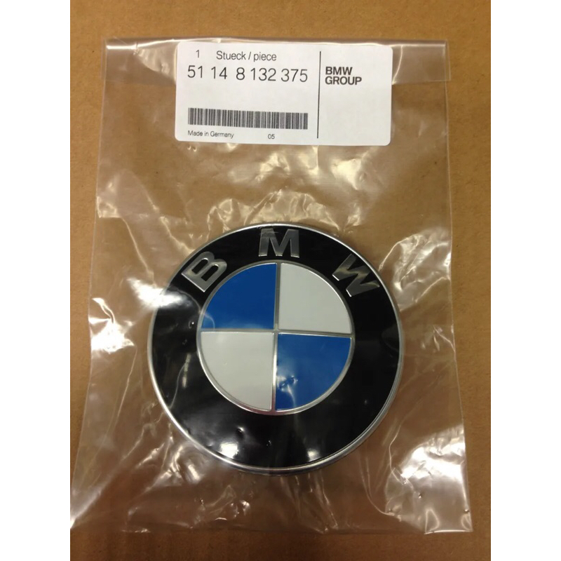 (B&amp;M精品）BMW德訂進口 正原廠圓型標誌 前標 引擎蓋標誌X系列 廠徽E36 E46 E90 E39 E60 E70