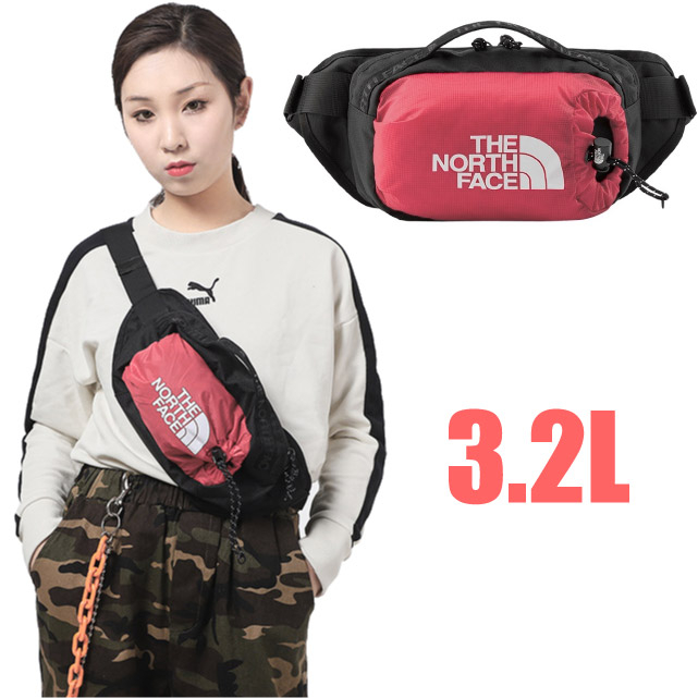 【美國 The North Face】零碼7折》輕量耐磨運動腰包3.2L/斜背包/手機證件水壺側背包_52RW