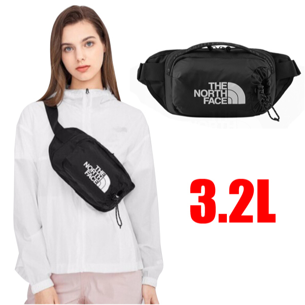 【美國 The North Face】零碼7折》輕量耐磨運動腰包3.2L/斜背包/手機證件水壺側背包_52RW