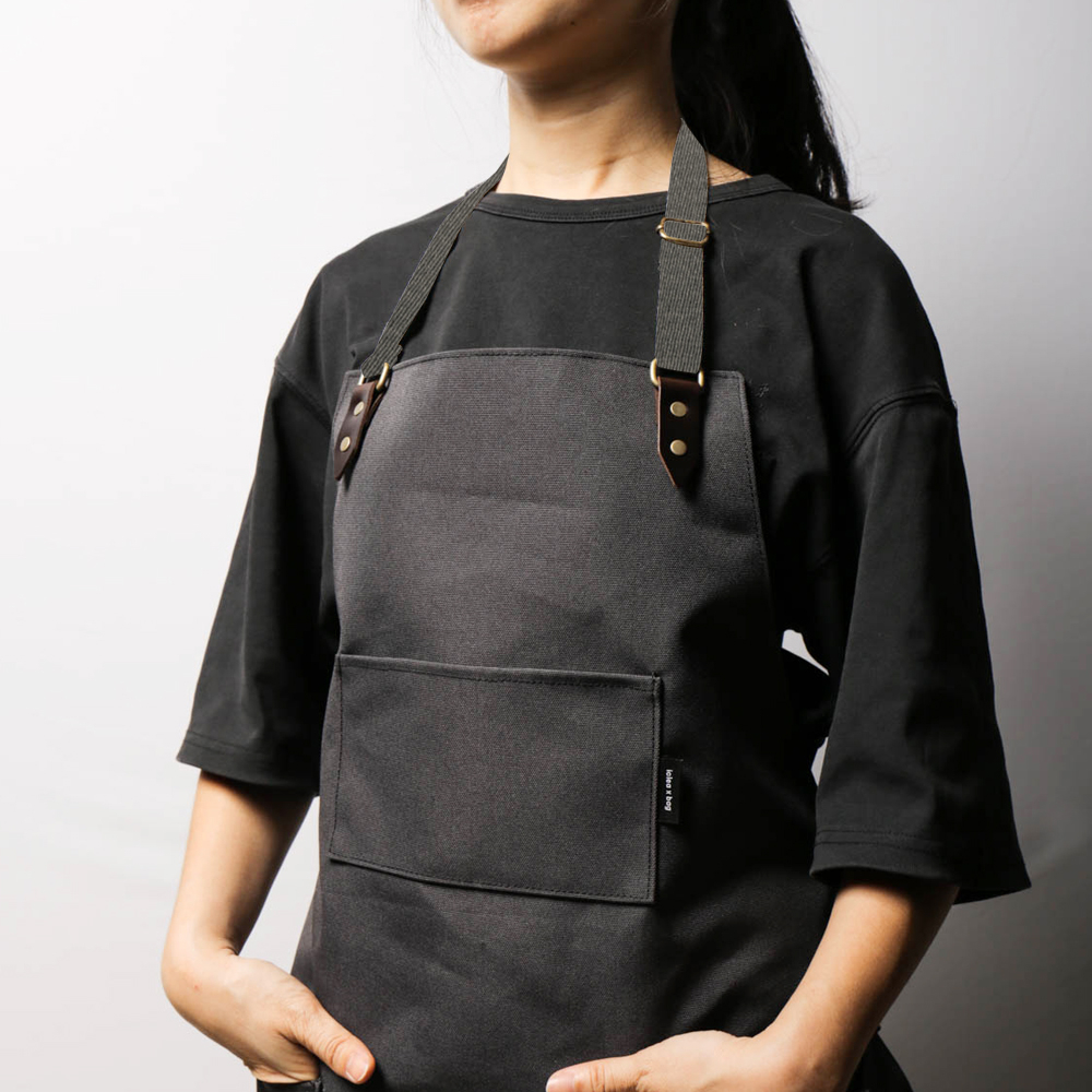 點子包【icleaxbag】全身式工作圍裙x深灰織帶脖掛式 職人 男女共用款 門市保固 台灣製造