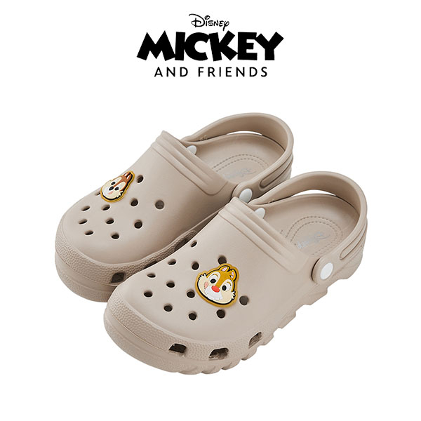 【Disney 迪士尼】親子款 迪士尼童鞋 奇奇蒂蒂 立體造型 防水 洞洞鞋 涼鞋 拖鞋