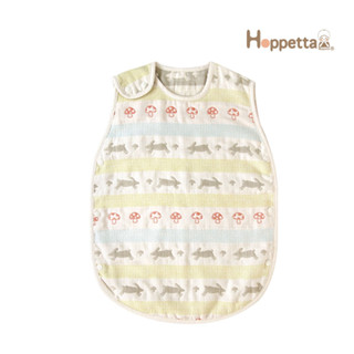 【Hoppetta】日本製 六層紗防踢背心 2-7歲 童趣森林 四季通用｜官方旗艦店