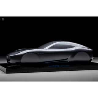 原廠精品 Maserati Alfieri Silhouette 限量雕塑 發表色鐵灰 1/18 BBR