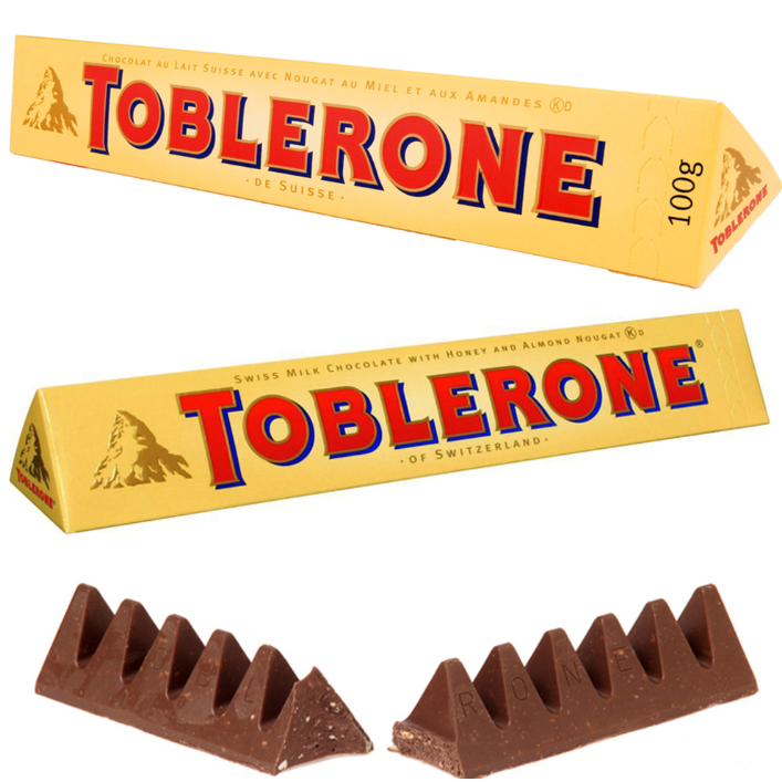 【Ellen家居】新包裝 瑞士 TOBLERONE 瑞士三角牛奶巧克力 100gx3
