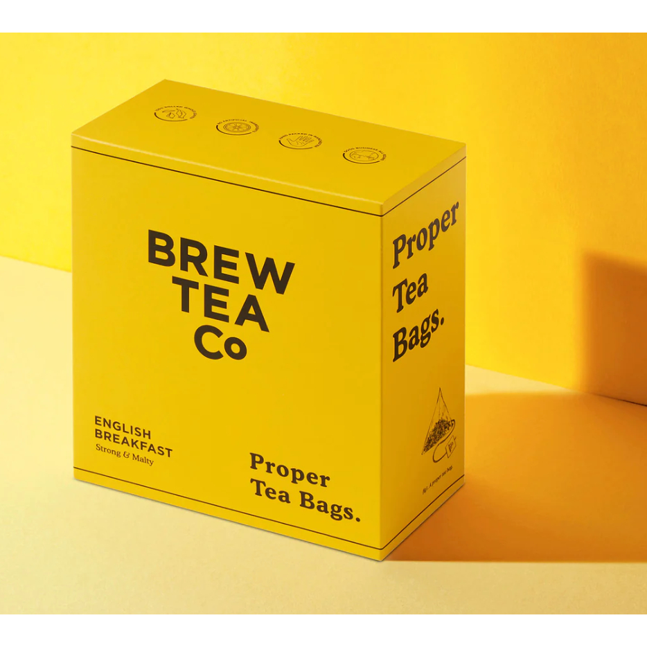 【獨家現貨｜100入】英國Brew Tea Co｜英式早餐茶English Breakfast｜立體茶包｜茶葉