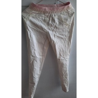 韓白色褲子 又彈性的褲子尺碼s號pants