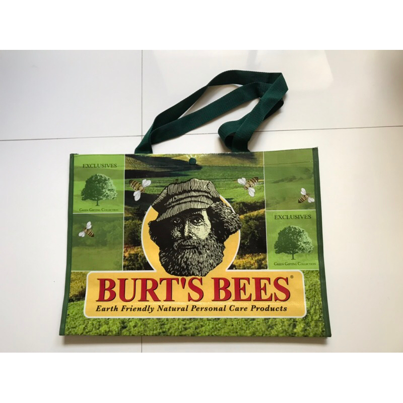BURTS BEES環保購物袋（綠、黃）2款