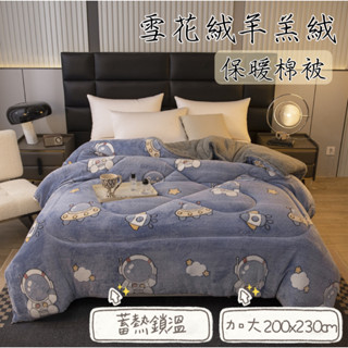 臺灣出貨🌟雪花絨羊羔絨冬被 被子 暖暖被 棉被 冬天保暖 柔軟舒適親膚 200*230cm 寒冬棉被 電子發票