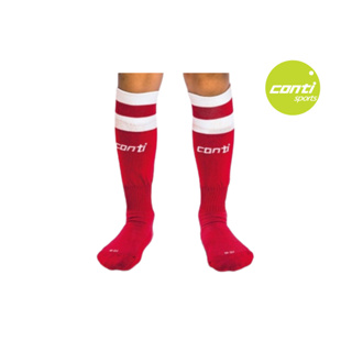 【GO 2 運動】conti 學童專用足球襪 (紅底/白) 歡迎學校機關團體大宗採購