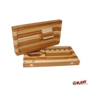 GOODFORIT / 西班牙RAW Bamboo Wood Rolling Tray磁鐵開合竹木條紋盛盤