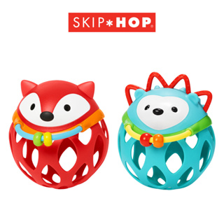 【SKIP HOP】E&M響響球鈴 嬰兒玩具 咬咬玩具 固齒器 認知玩具