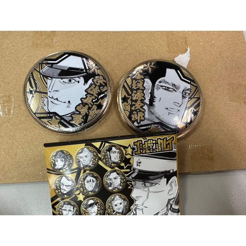 黃金神威 JUMP SHOP JS 限定 徽章 胸章 宇佐美 谷垣 宇佐美時重 谷垣源次郎