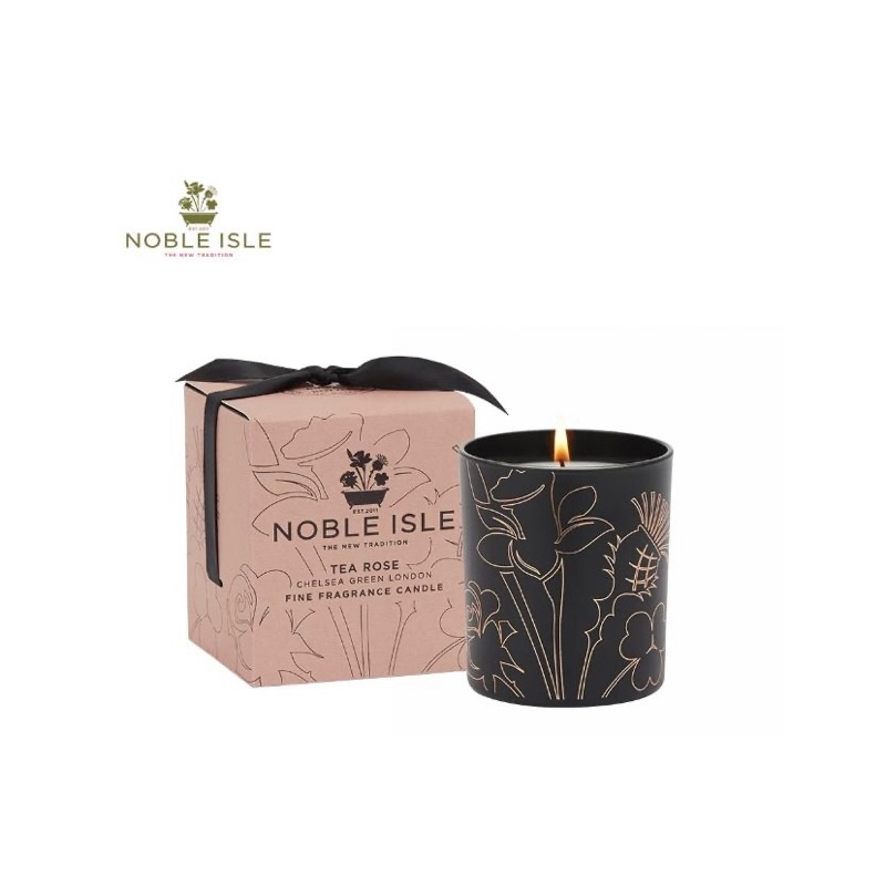 NOBLE ISLE 英式香氛蠟燭 茶玫瑰 200g 四季酒店